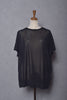 HALF SLEEVE SHEER  PULLOVER