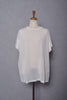 HALF SLEEVE SHEER  PULLOVER