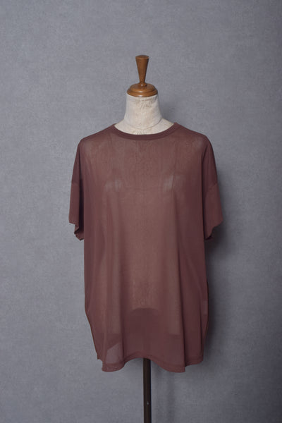 HALF SLEEVE SHEER  PULLOVER