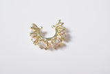 RHINESTONE ROUND EARCUFF