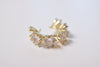 RHINESTONE ROUND EARCUFF