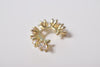 RHINESTONE ROUND EARCUFF