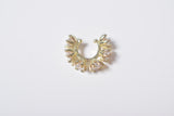 RHINESTONE ROUND EARCUFF