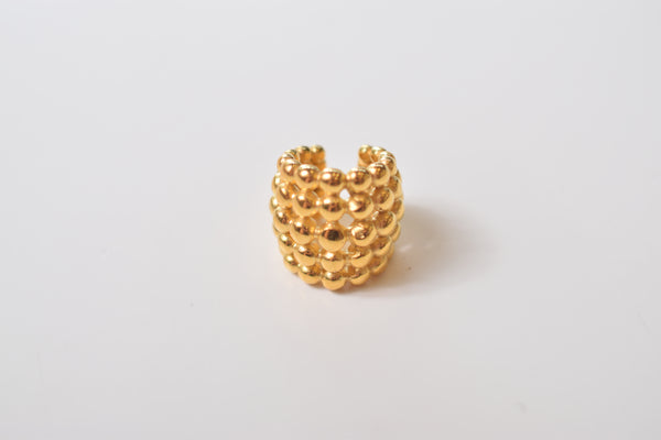 GOLDEN BALL EARCUFF