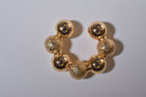 DUAL TEXTURE BALL EARCUFF