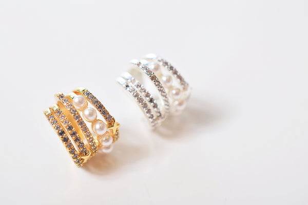STAR PEARL ZIRCONIA EARCUFF