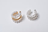 PEARL TWIST METAL EARCUFF