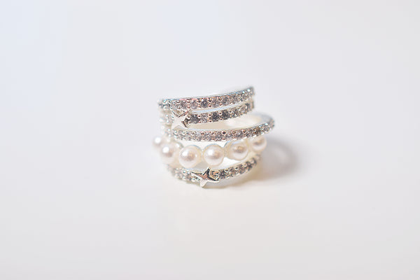 STAR PEARL ZIRCONIA EARCUFF