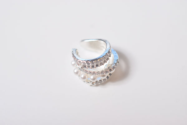 STAR PEARL ZIRCONIA EARCUFF