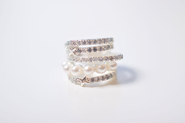 STAR PEARL ZIRCONIA EARCUFF