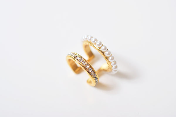 PEARL ZIRCONIA LINE EARCUFF