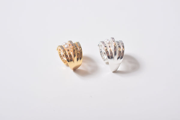 STAR PEARL ZIRCONIA EARCUFF