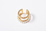 PEARL ZIRCONIA LINE EARCUFF