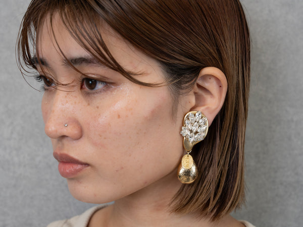 PINEAPPLE EARRING/PIERCE
