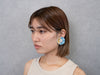 MODERN FLOWER EARRING/PIERCE