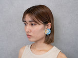 MODERN FLOWER EARRING/PIERCE