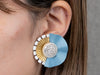 MODERN FLOWER EARRING/PIERCE