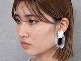 BLOCK EARRING/PIERCE