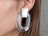 BLOCK EARRING/PIERCE