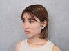 PAVE EARRING/PIERCE