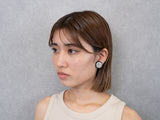 PAVE EARRING/PIERCE