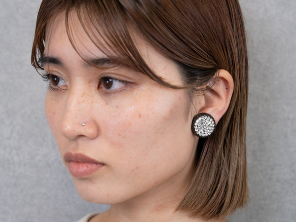 PAVE EARRING/PIERCE