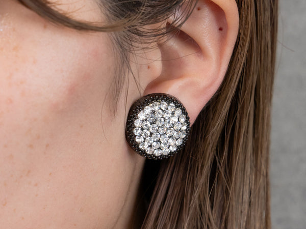 PAVE EARRING/PIERCE