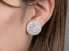 PAVE EARRING/PIERCE