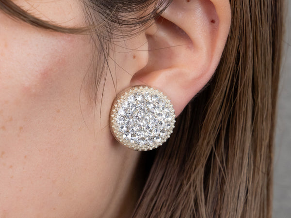 PAVE EARRING/PIERCE