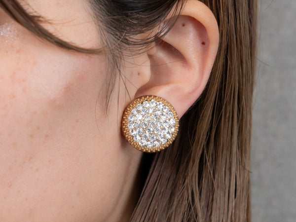 PAVE EARRING/PIERCE
