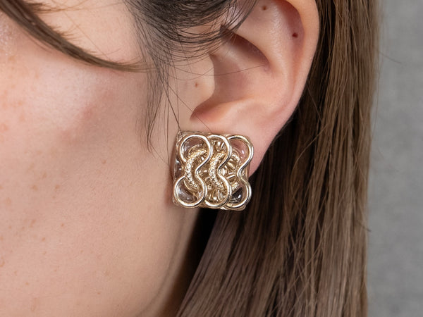 FRINGE PEARL MINI EARRING/PIERCE