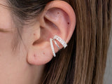 PEARL RHINESTONE MULTI LAYER EARCUFF