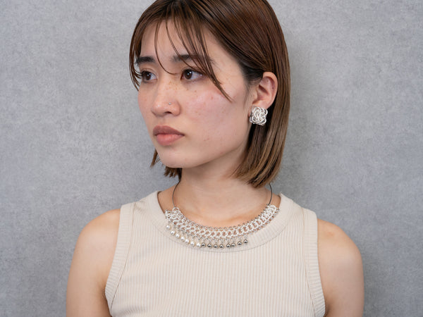 FRINGE PEARL CHOKER