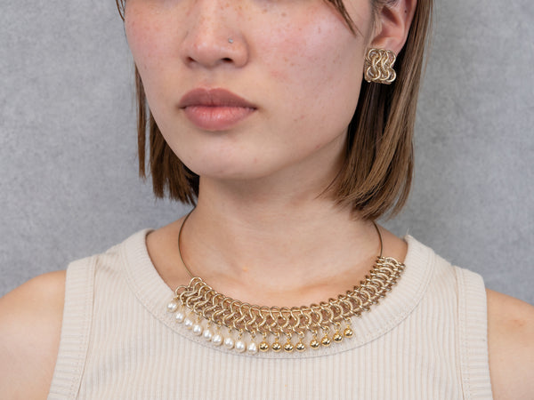 FRINGE PEARL CHOKER