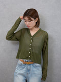CROPPED SHEER CARDIGAN