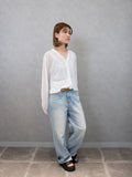 CROPPED SHEER CARDIGAN
