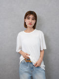 UNEVEN YARN JERSEY T-SHIRTS