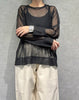 RAGLAN TULLE PULLOVER