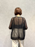 RAGLAN TULLE PULLOVER