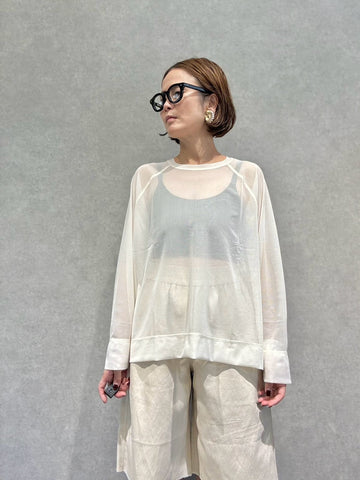 RAGLAN TULLE PULLOVER