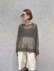 RAGLAN TULLE PULLOVER