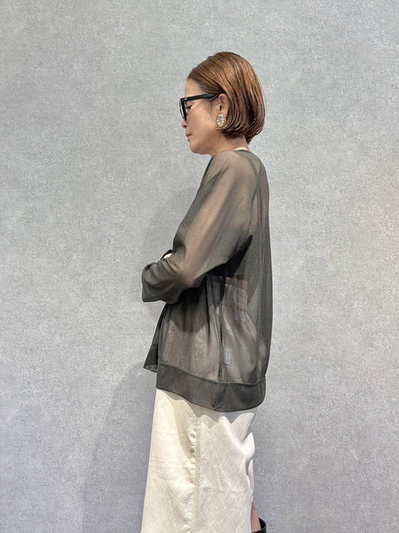 RAGLAN TULLE PULLOVER