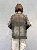 RAGLAN TULLE PULLOVER