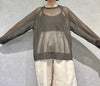 RAGLAN TULLE PULLOVER