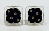 DOT SQUARE EARRING
