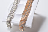 RHINESTONE WIDE BRACELET