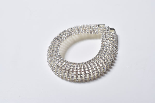 RHINESTONE WIDE BRACELET