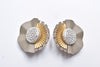 MODERN FLOWER EARRING/PIERCE