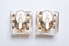 MOSAIC CHAIN EARRING/PIERCE