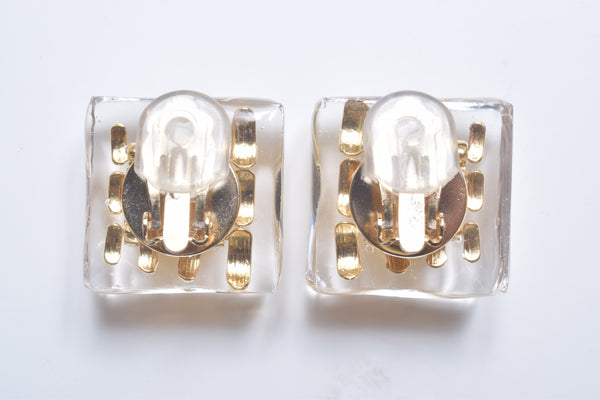 MOSAIC CHAIN EARRING/PIERCE